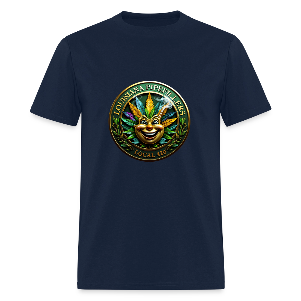 LOUISIANA PIPEFILLERS LOCAL 420 Men's T-Shirt - navy