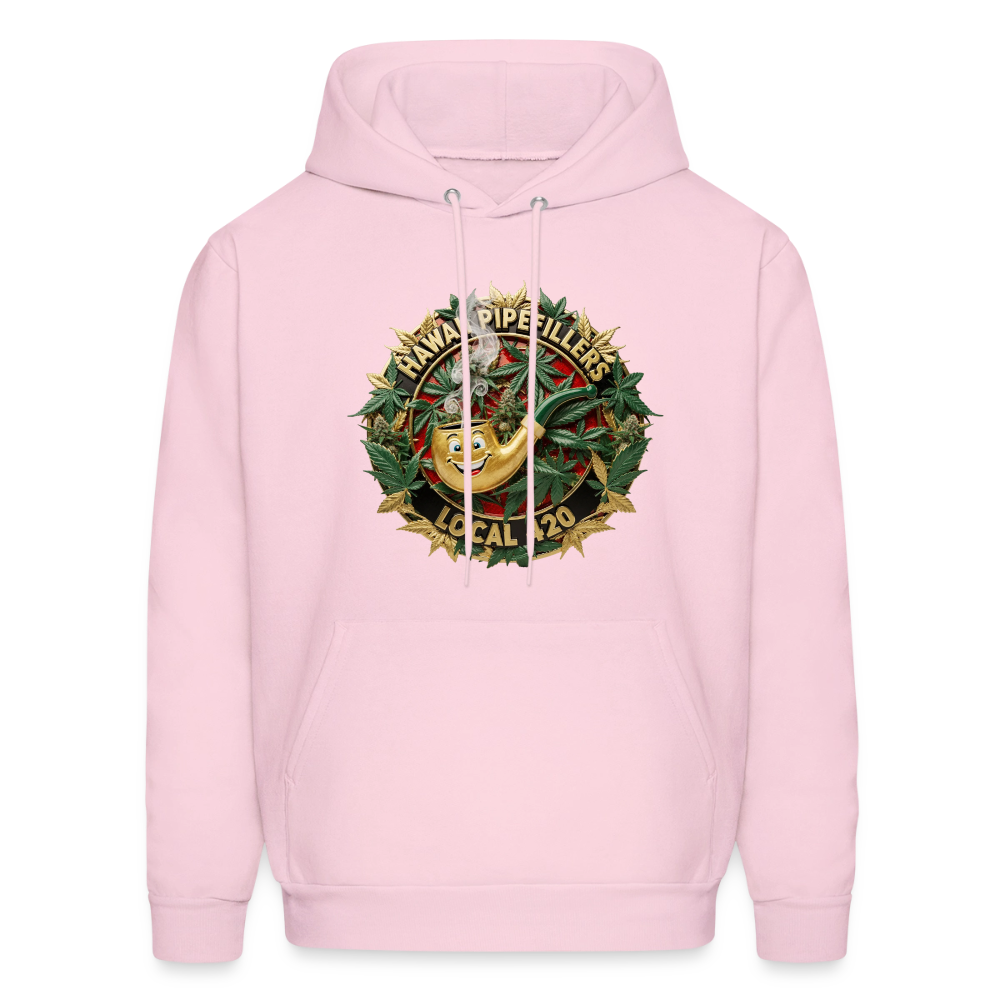 HAWAII PIPEFILLERS LOCAL 420 F/B DESIGN Men's Hoodie - pale pink