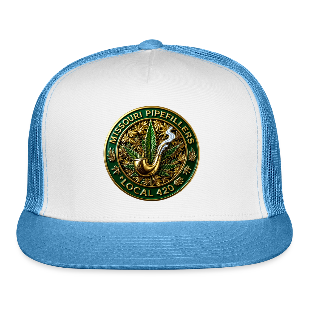 MISSOURI PIPEFILLERS LOCAL 420 Trucker Hat - white/blue