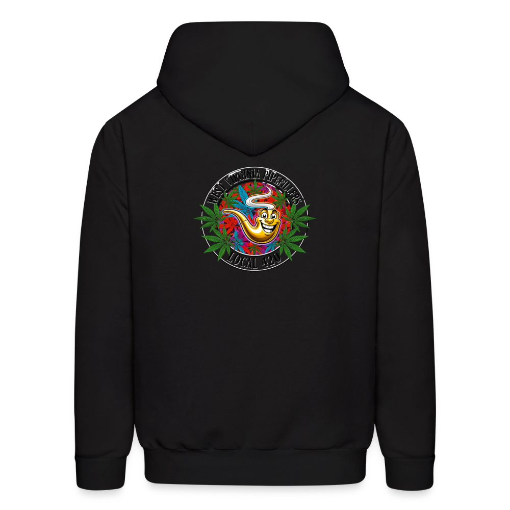 WEST VIRGINIA PIPEFILLERS LOCAL 420 F/B DESIGN  Men's  Hoodie - black