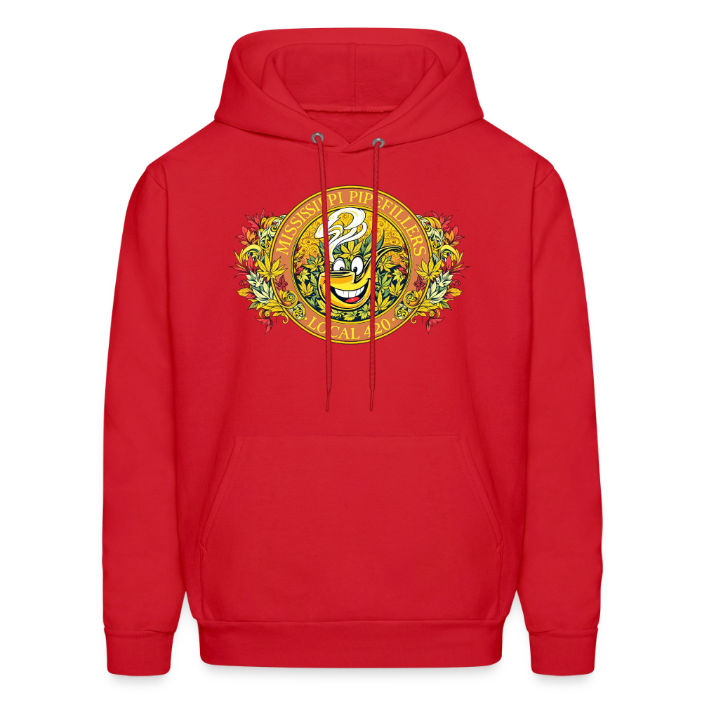 MISSISSIPPI PIPEFILLERS LOCAL 420 F/B DESIGNS Men's Hoodie - red
