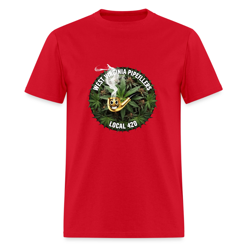 WEST VIRGINIA PIPEFILLERS LOCAL 420 Men's T-Shirt - red