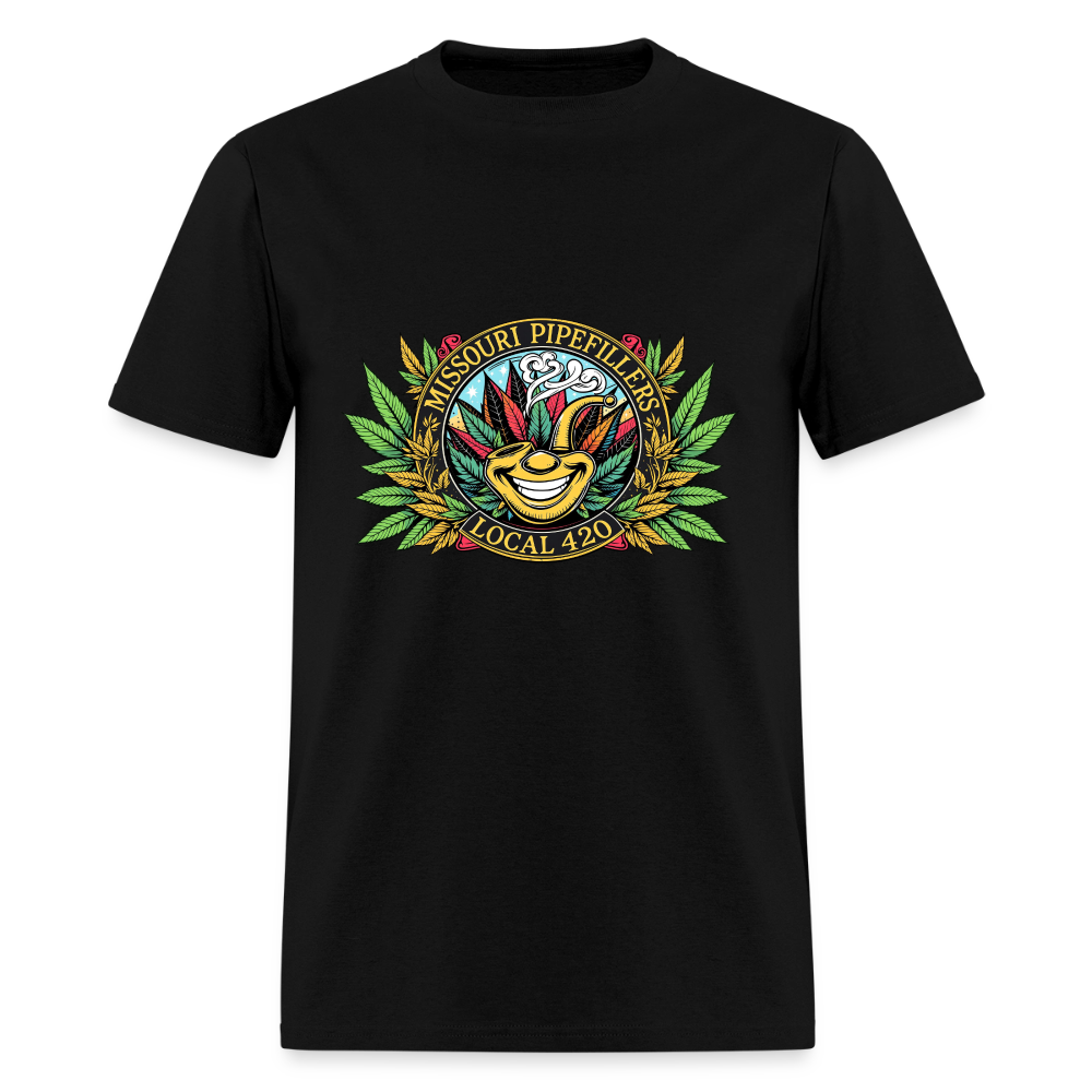 MISSOURI PIPEFILLERS LOCAL 420 Dog Bandana Men's T-Shirt - black