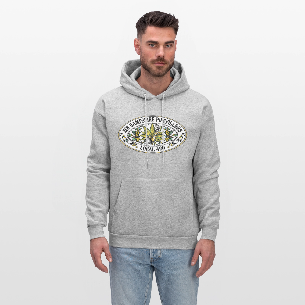 NEW HAMPSHIRE PIPEFILLERS LOCAL 420 Men's Hoodie - heather gray