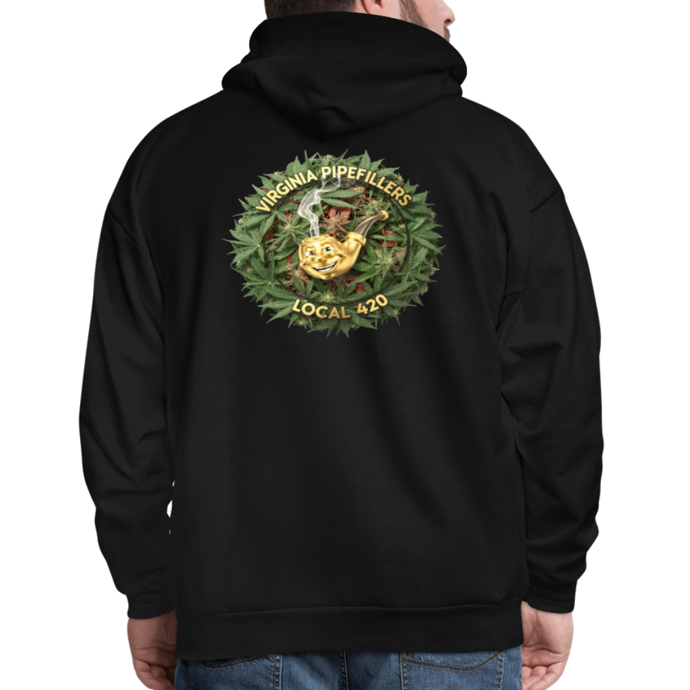 VIRGINIA PIPEFILLERS LOCAL 420 F/B DESIGN Men's  Hoodie - black