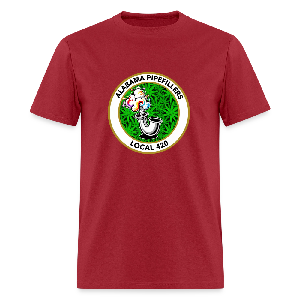 ALABAMA -PIPEFILLERS LOCAL 420 F/B EMBLEMS Men's T-Shirt - true red