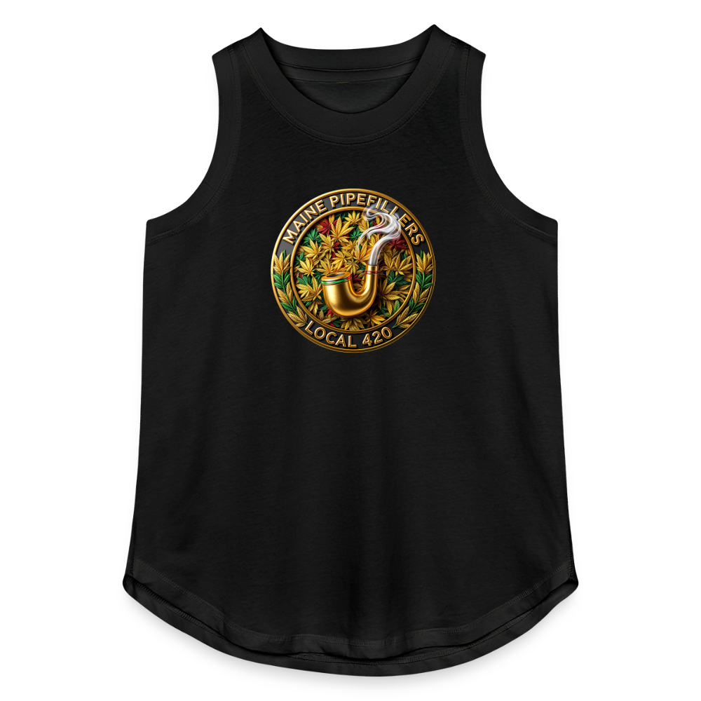 MAINE PIPEFILLERS LOCAL 420 Women's Relaxed Tank Top - black