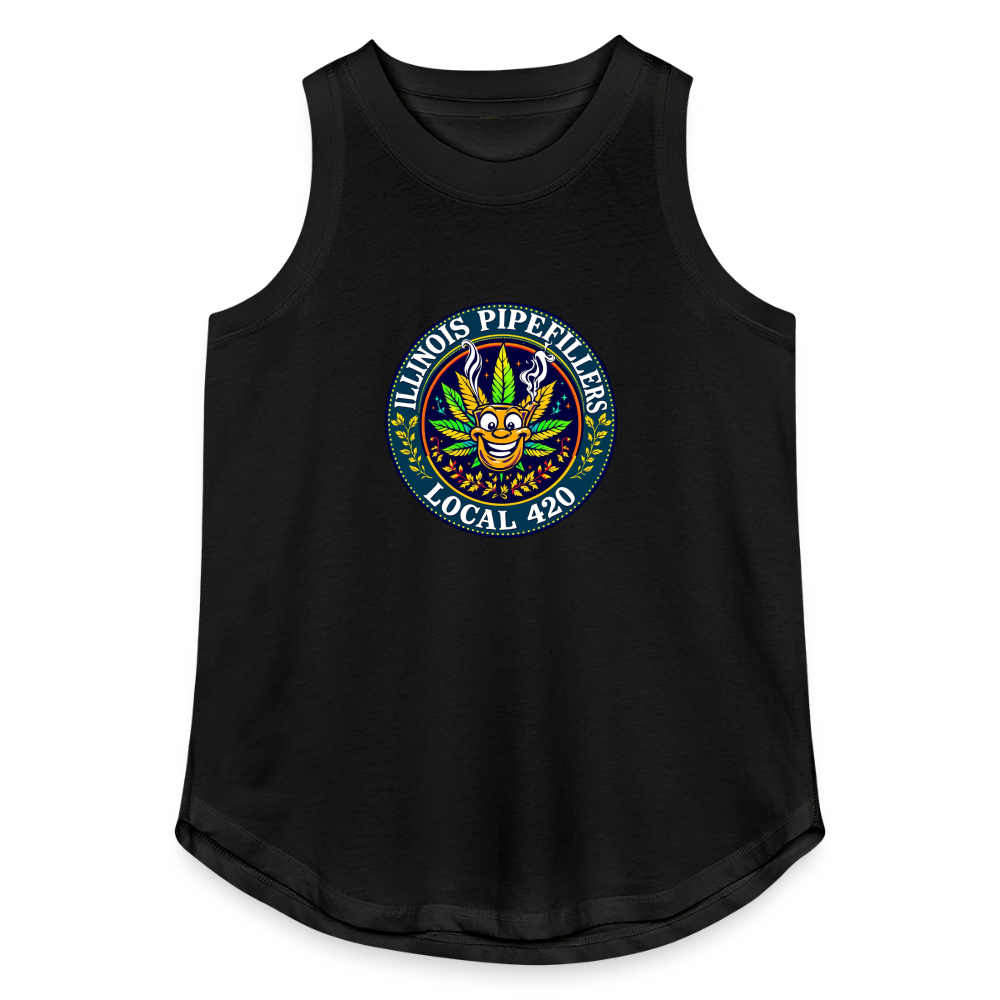 ILLINOIS PIPEFILLERS LOCAL 420 Women's Relaxed Tank Top - black