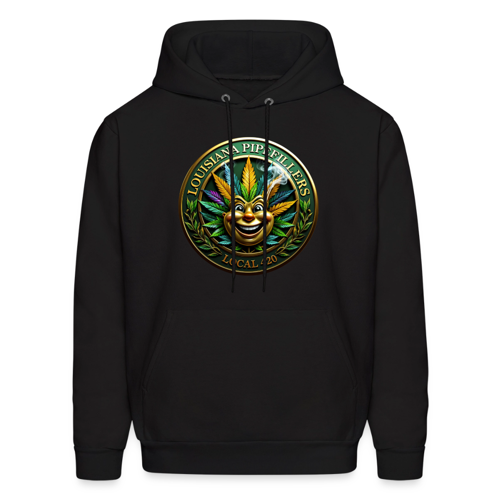 LOUISIANA PIPEFILLERS LOCAL 420 Men's Hoodie - black