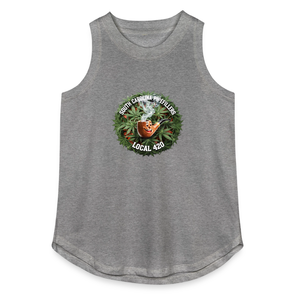 SOUTH CAROLINIA PIPEFILLERS LOCAL 420 Women's Relaxed Tank Top - granite heather 