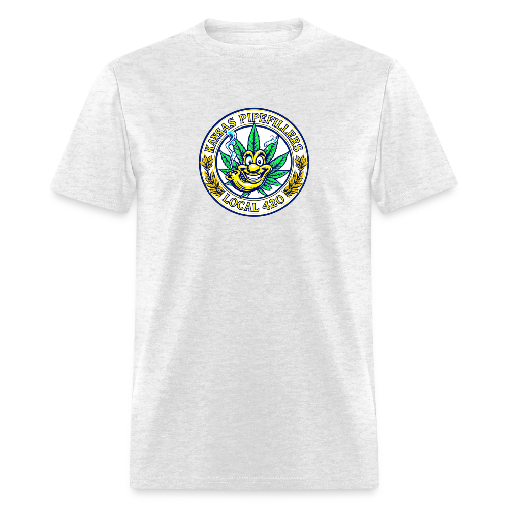 KANSAS PIPEFILLERS LOCAL 420 Men's T-Shirt - light heather gray