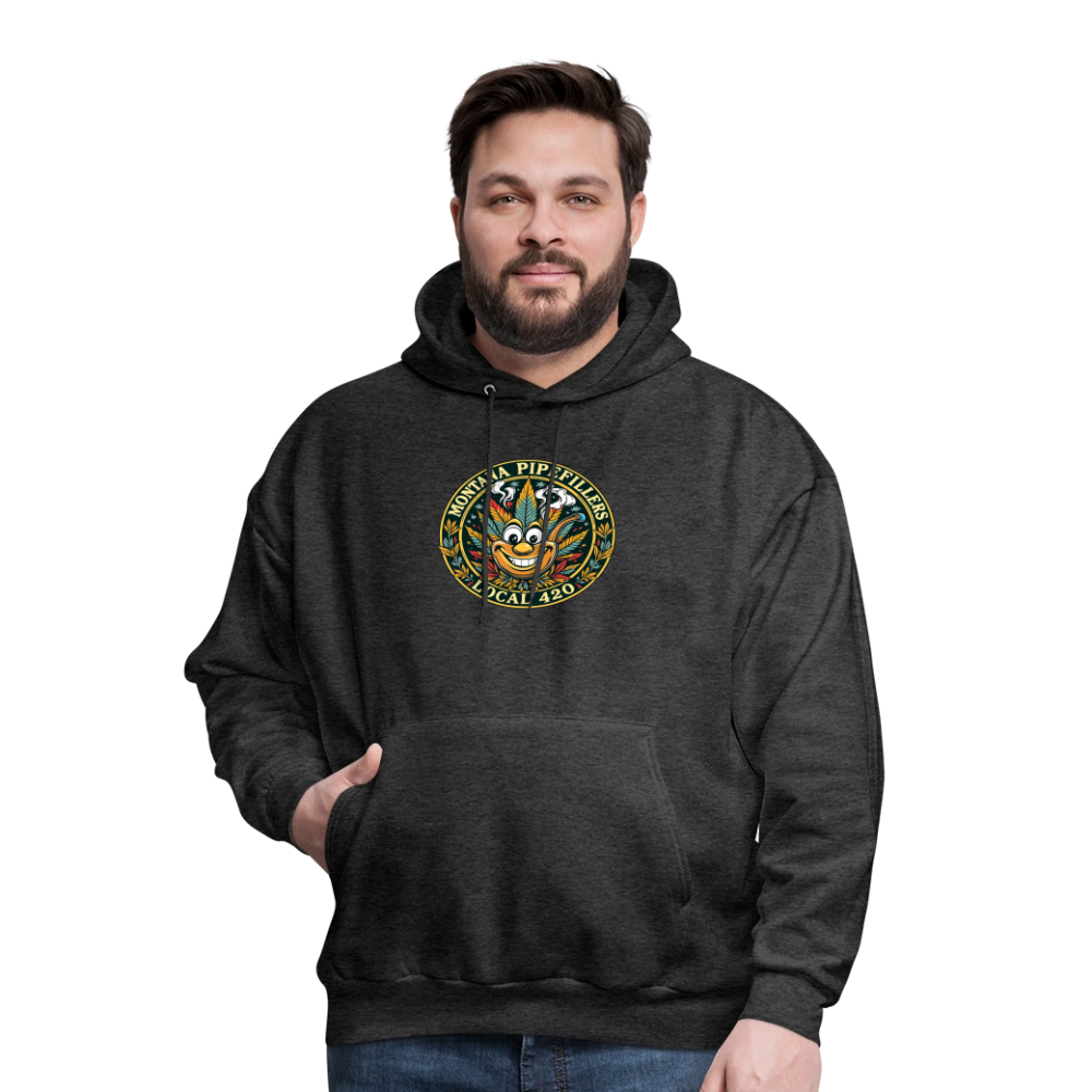 MONTANA PIPEFILLERS LOCAL 420 F/B DESIGN Men's Hoodie - charcoal grey