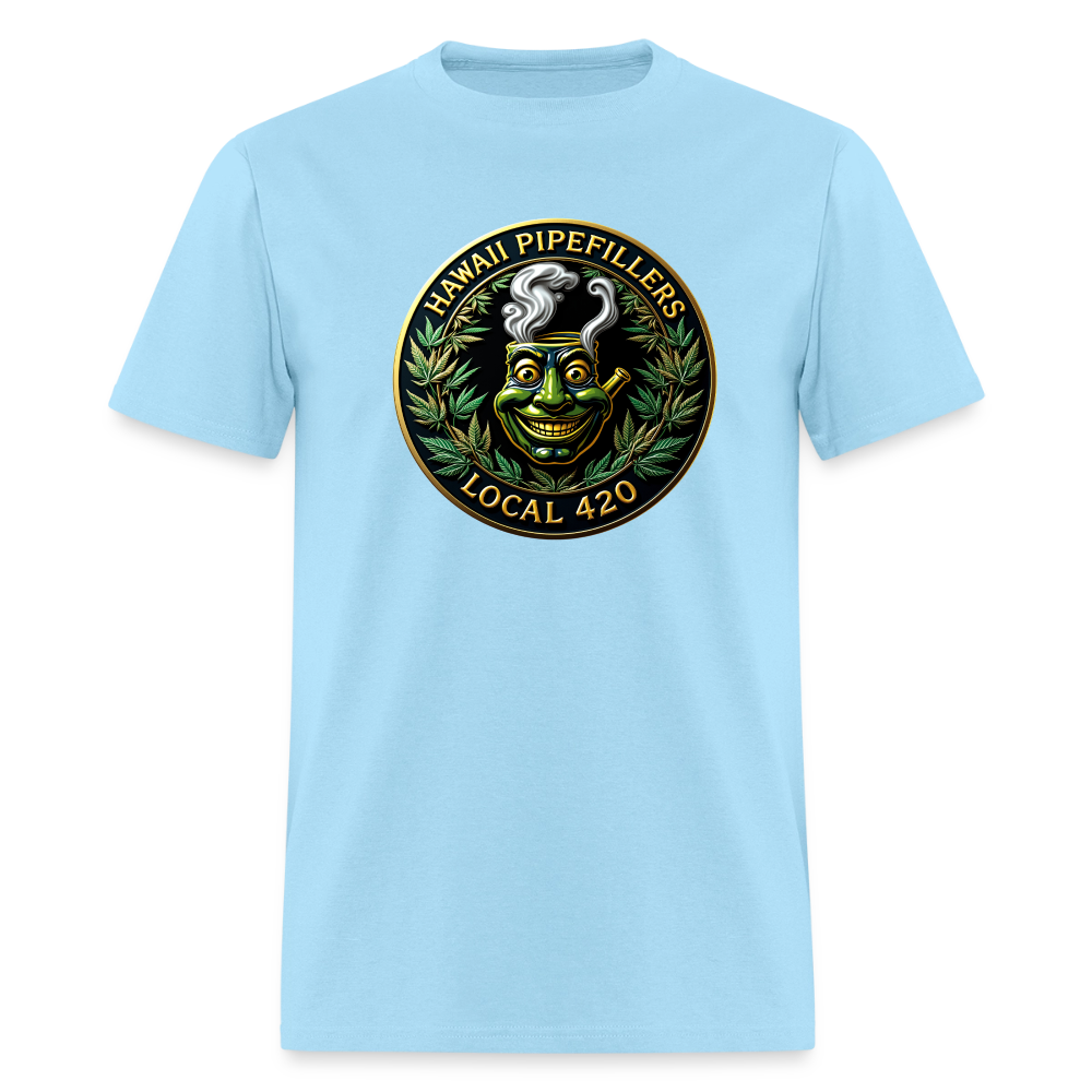 HAWAII PIPEFILLERS LOCAL 420 F/B DESIGN  Men's T-Shirt - powder blue