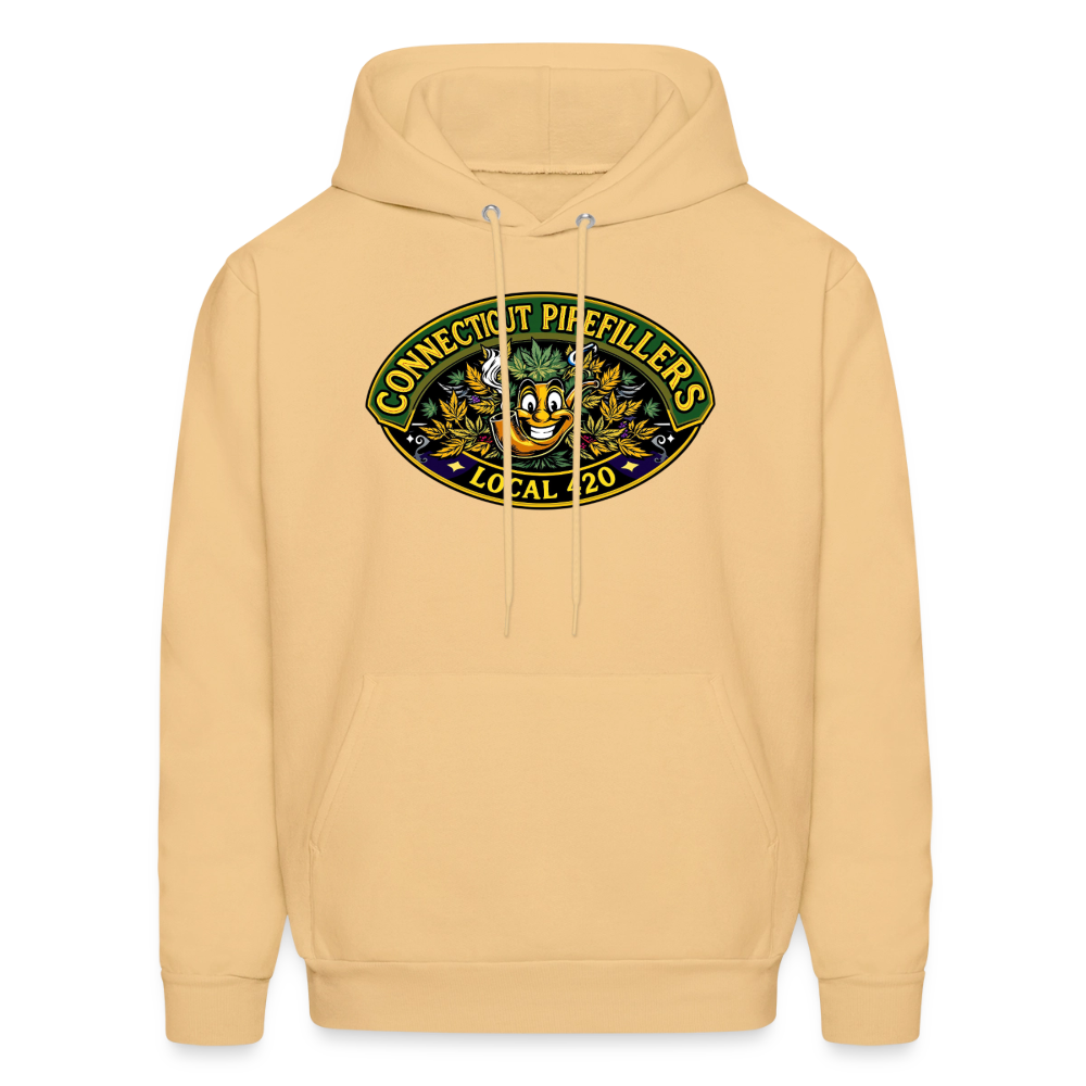 CONNECTICUT PIPEFILLERD LOCAL 420 F/B DESIGN Men's Hoodie - light gold 