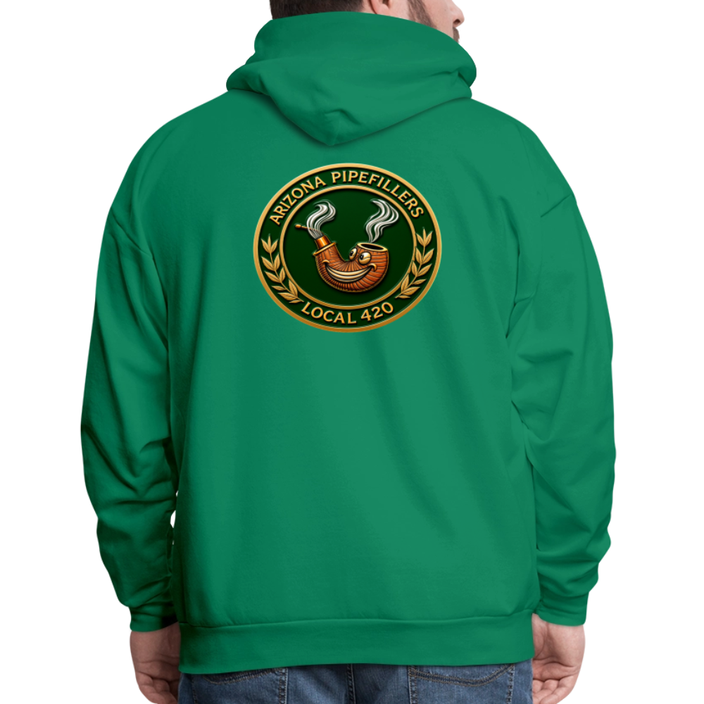 ARIZONIA PIPEFILLERS LOCAL 420 F/B DESIGN Men's Hoodie - kelly green