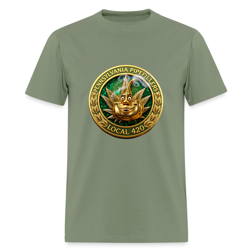 PENNSYLVANIA  PIPEFILLERS LOCAL 420 Men's T-Shirt - military green