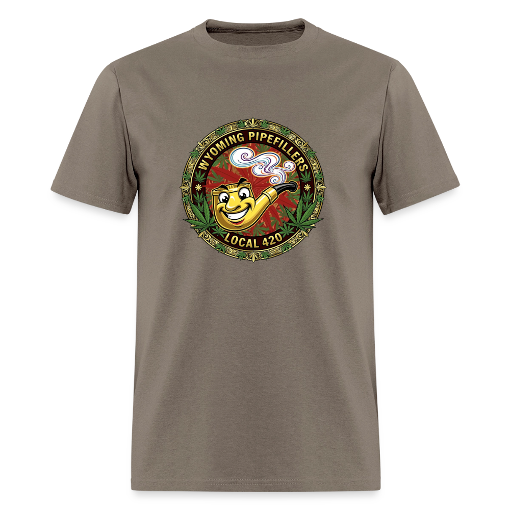 WYOMING PIPEFILLERS LOCAL 420 Men's T-Shirt - safari