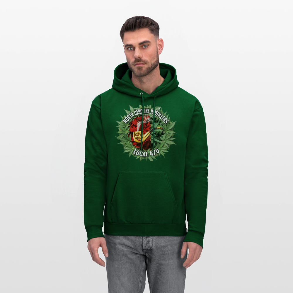 NORTH CAROLINA  PIPEFILLERS LOCAL 420 Men's Hoodie - forest green