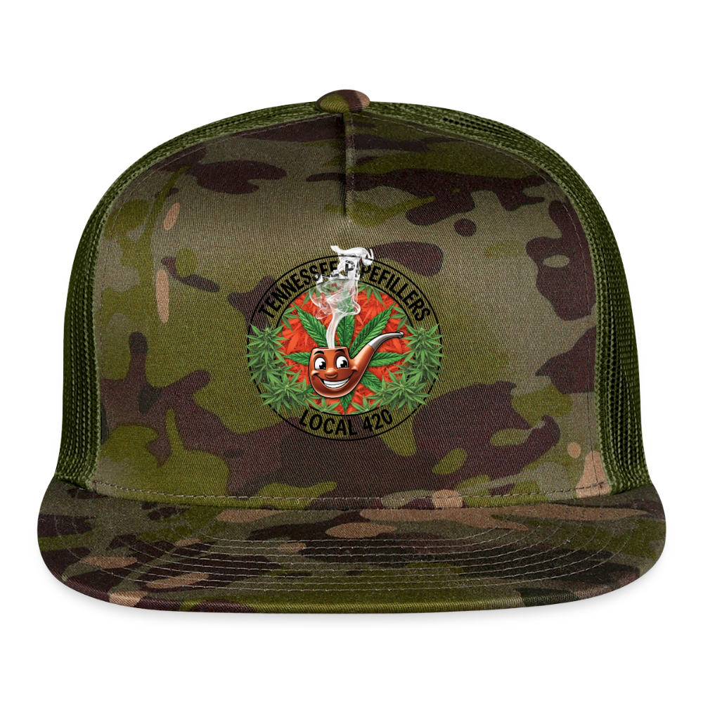 TENNESSEE PIPEFILLERS LOCAL 420 CAMO Trucker Hat - MultiCam\green