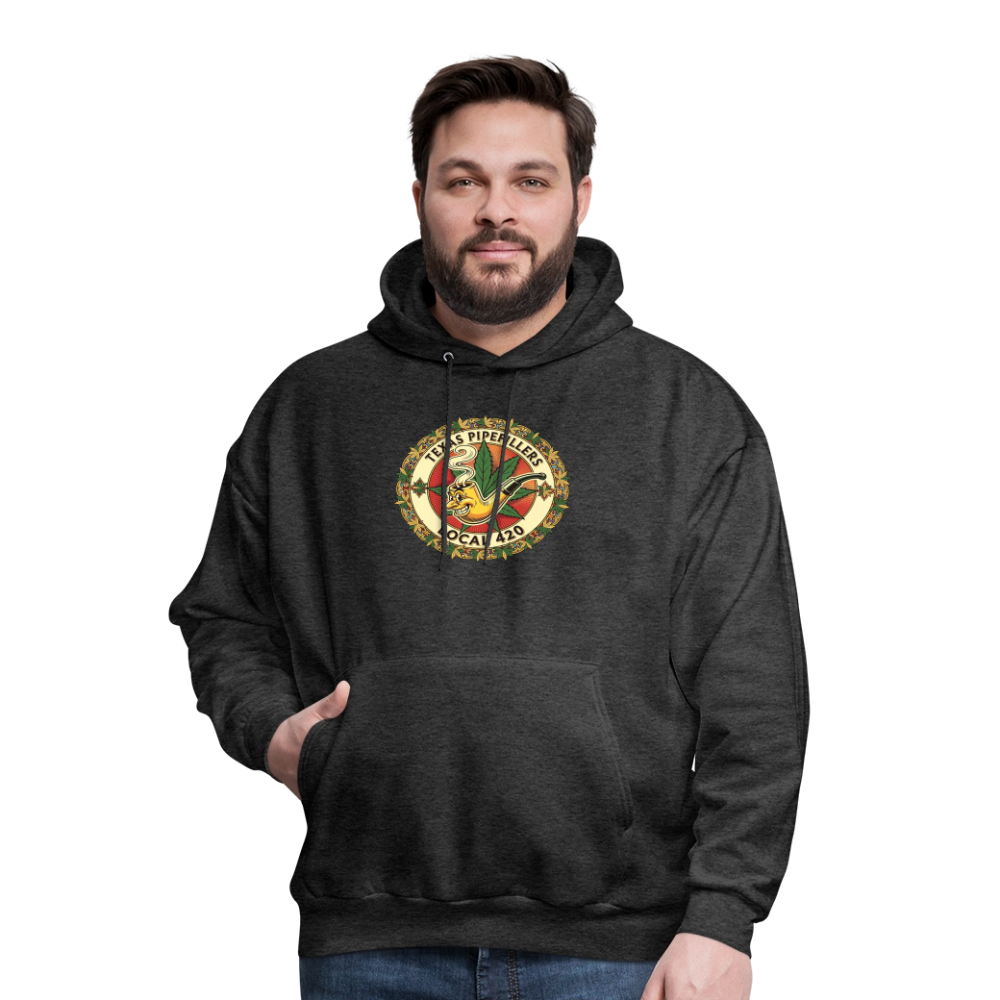 TEXAS PIPEFILLERS LOCAL 420 Men's Hoodie - charcoal grey