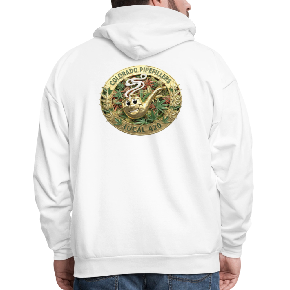 COLORADO PIPEFILLERS LOCAL 420 Men's Hoodie - white