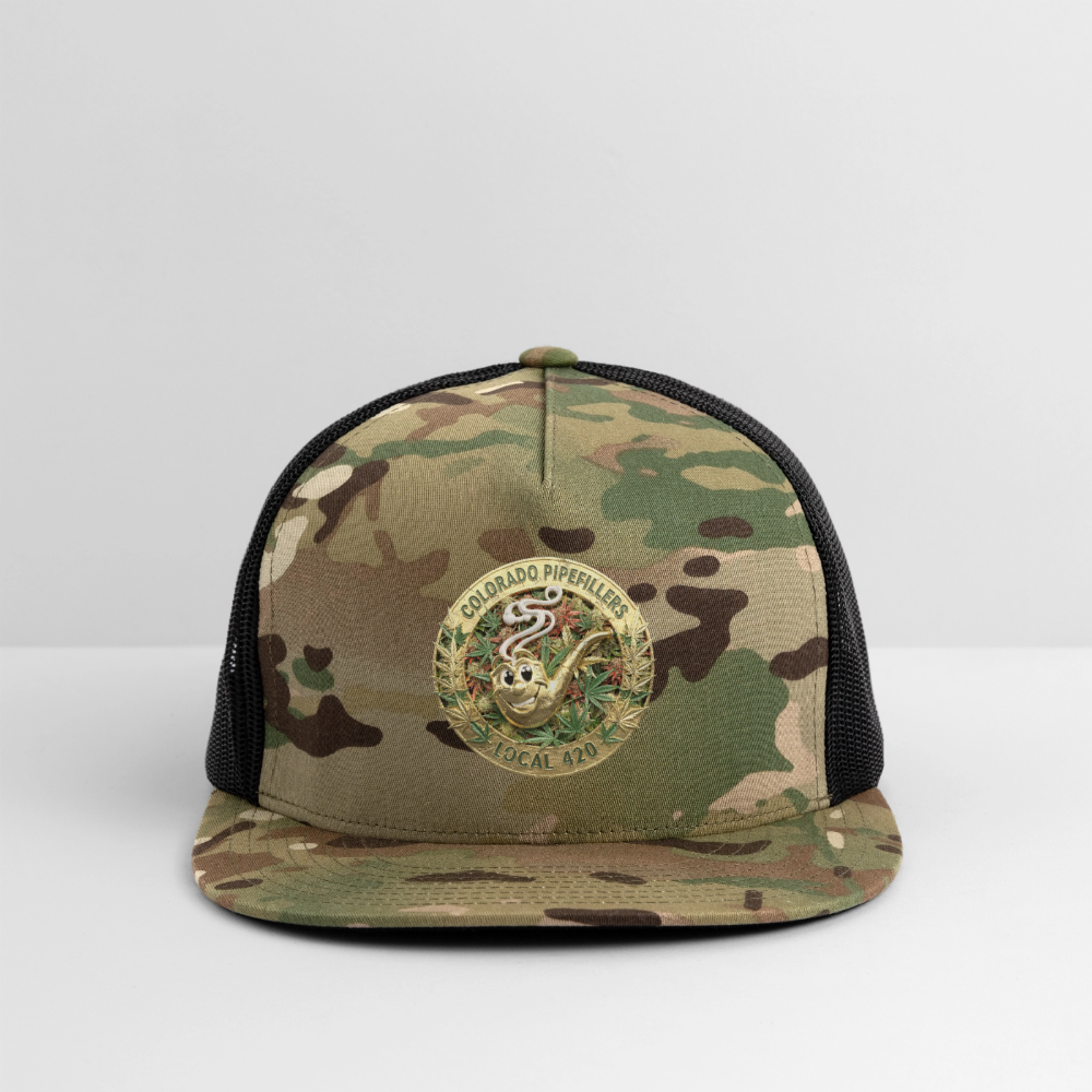 COLORADO PIPEFILLERS LOCAL 420 CAMO Trucker Hat - MultiCam\black