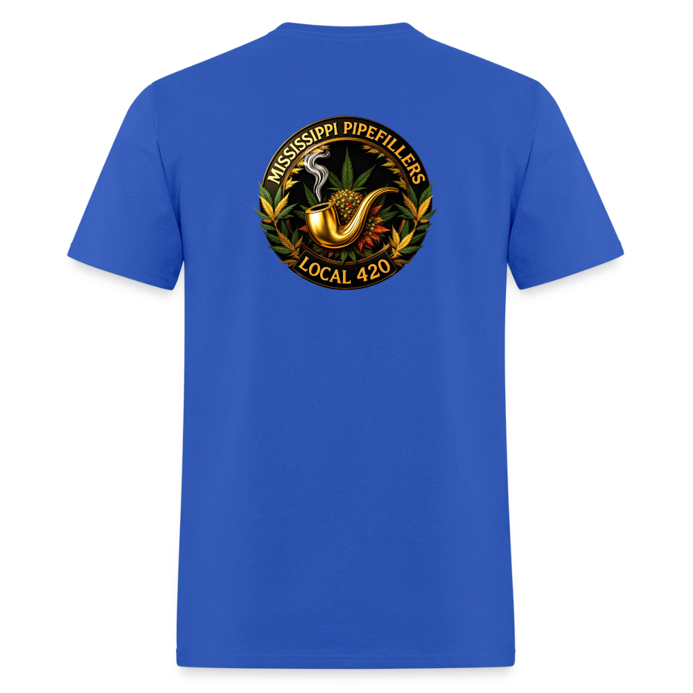 MISSISSIPPI PIPEFILLERS LOCAL 420 Men's T-Shirt - royal blue