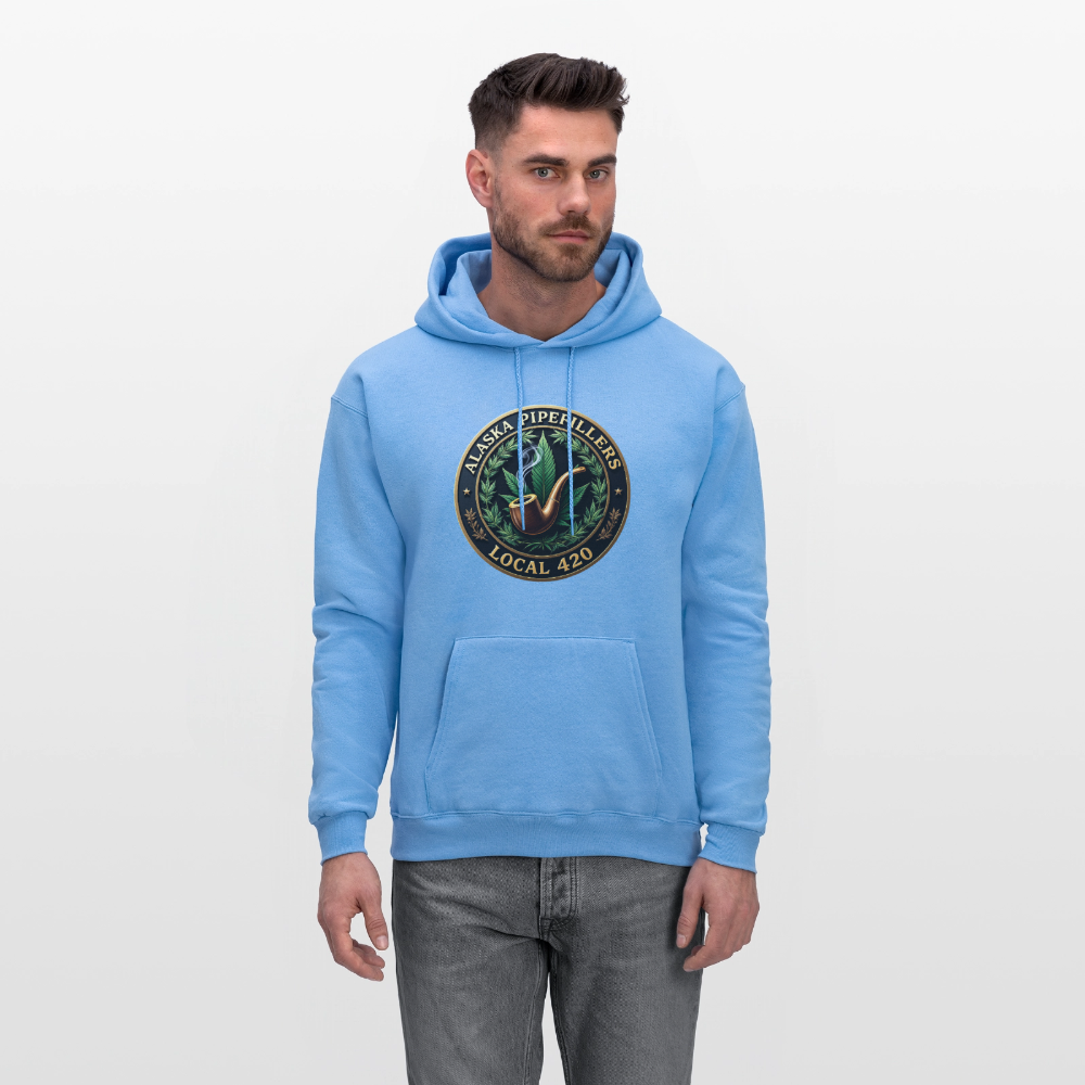 ALASKA PIPEFILLERS LOCAL 420 F/B DESIGN Men's Hoodie - carolina blue