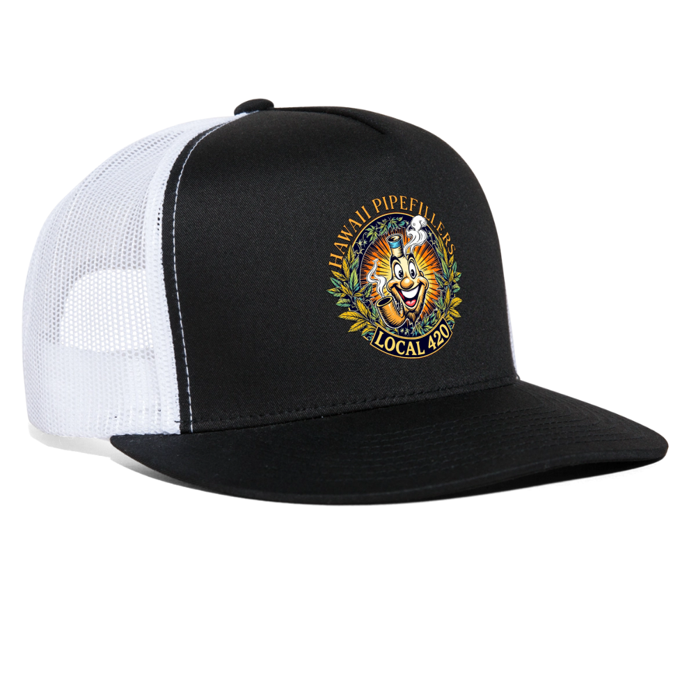 HAWAII PIPEFILLERS LOCAL 420 Trucker Hat - black/white