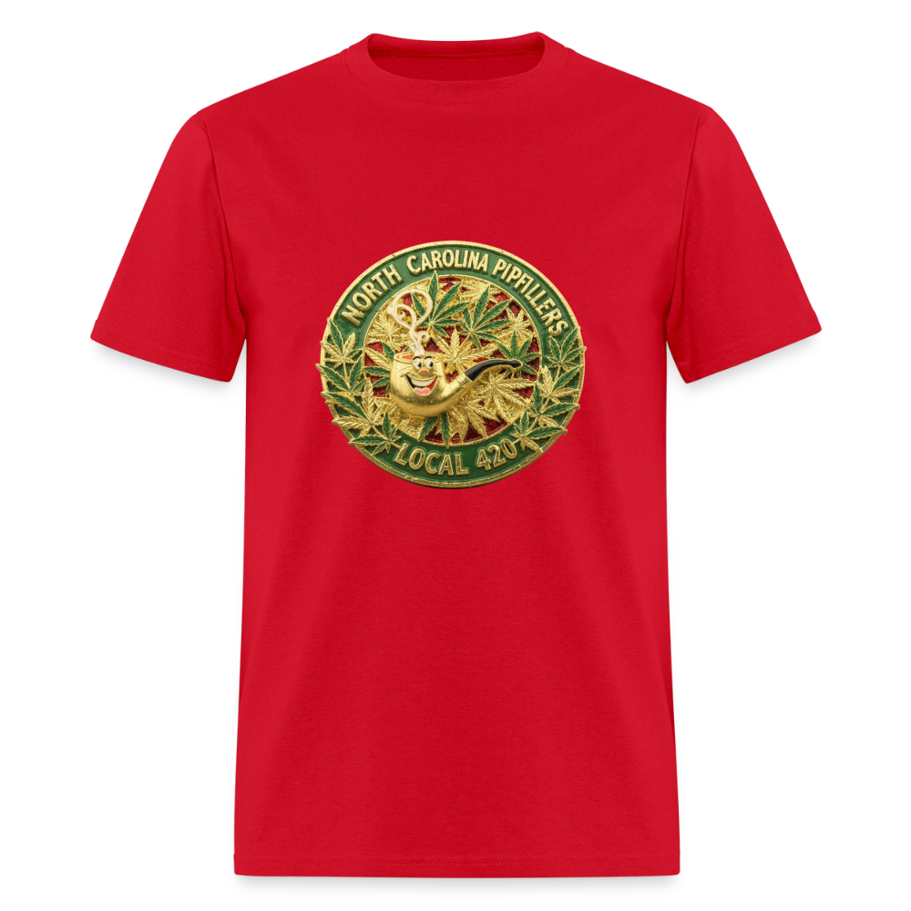 NORTH CAROLINA  PIPEFILLERS LOCAL 420 Men's T-Shirt - red