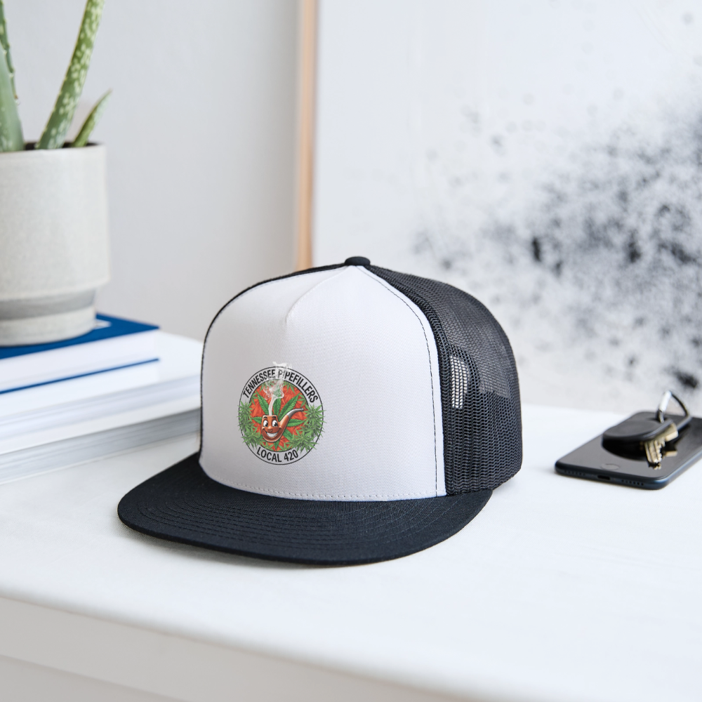 TENNESSEE PIPEFILLERS LOCAL 420 Trucker Hat - white/black