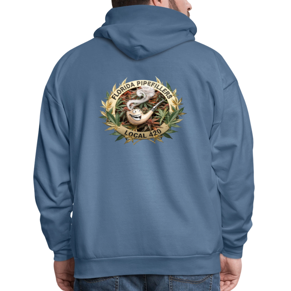 FLORIDA PIPEFILLERS LOCAL 420 F/B DESIGN Men's Hoodie - denim blue