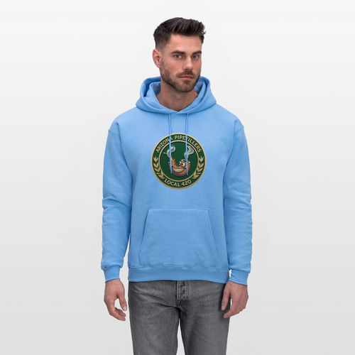 ARIZONIA PIPEFILLERS LOCAL 420 F/B DESIGN Men's Hoodie - carolina blue