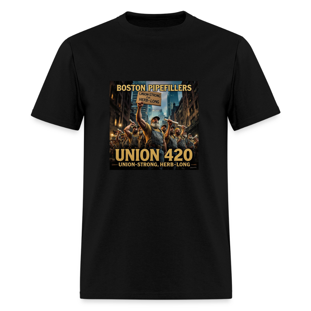 NEW ENGLAND PIPEFILLERS UNION 420 Men's T-Shirt - black