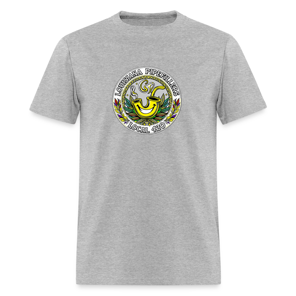 LOUISIANA PIPEFILLERS LOCAL 420 Men's T-Shirt - heather gray