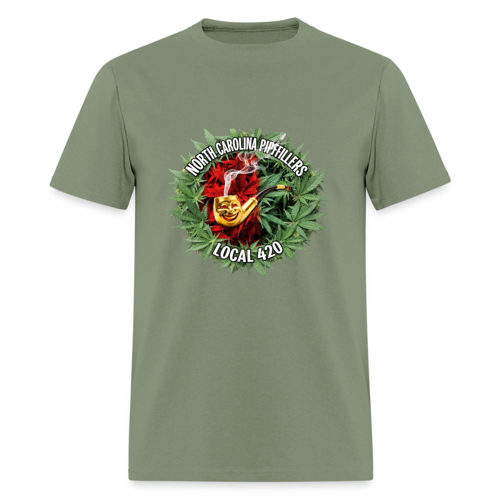 NORTH CAROLINA PIPEFILLERS LOCAL 420 Men's T-Shirt - military green