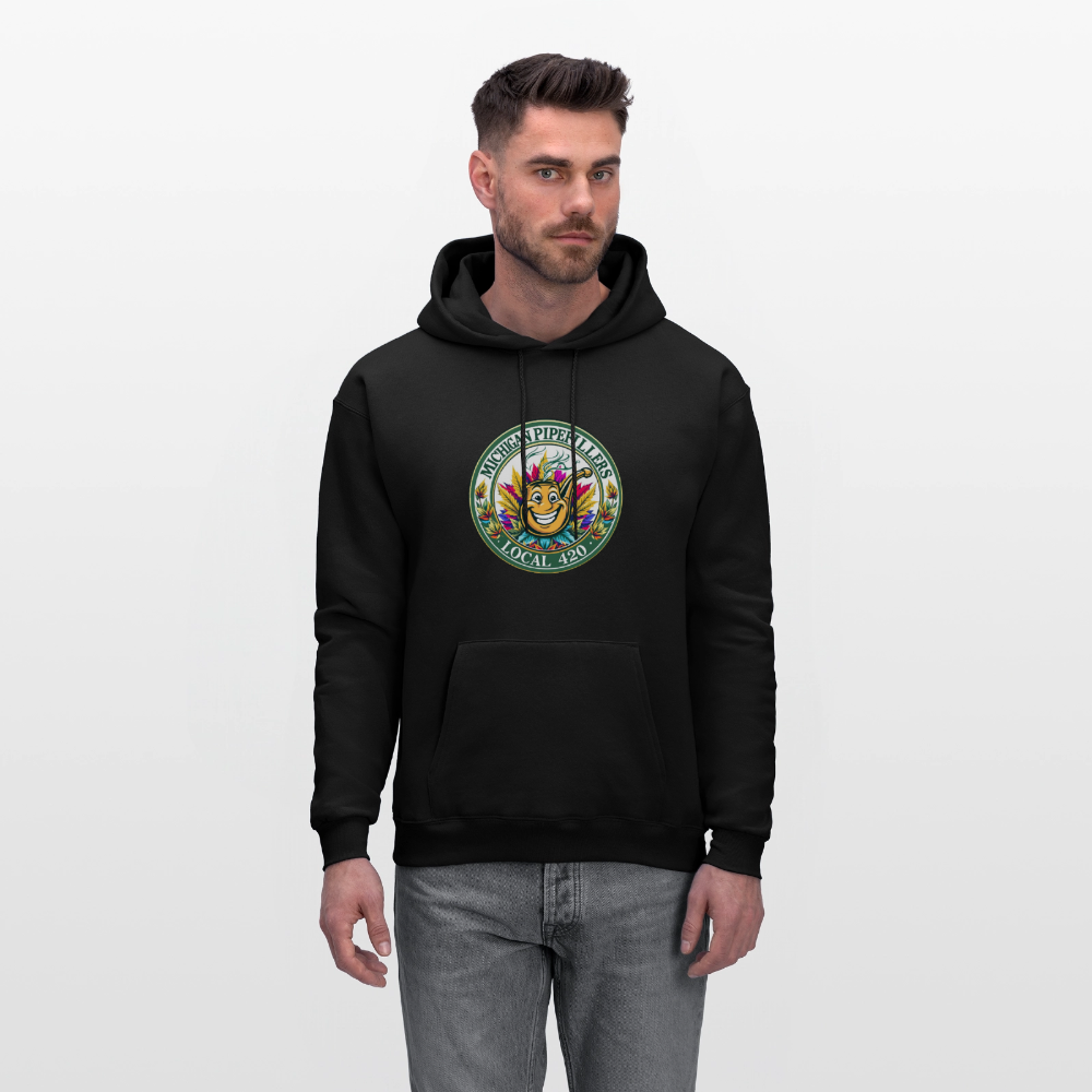MICHIGAN PIPEFILLERS LOCAL 420 Men's Hoodie - black