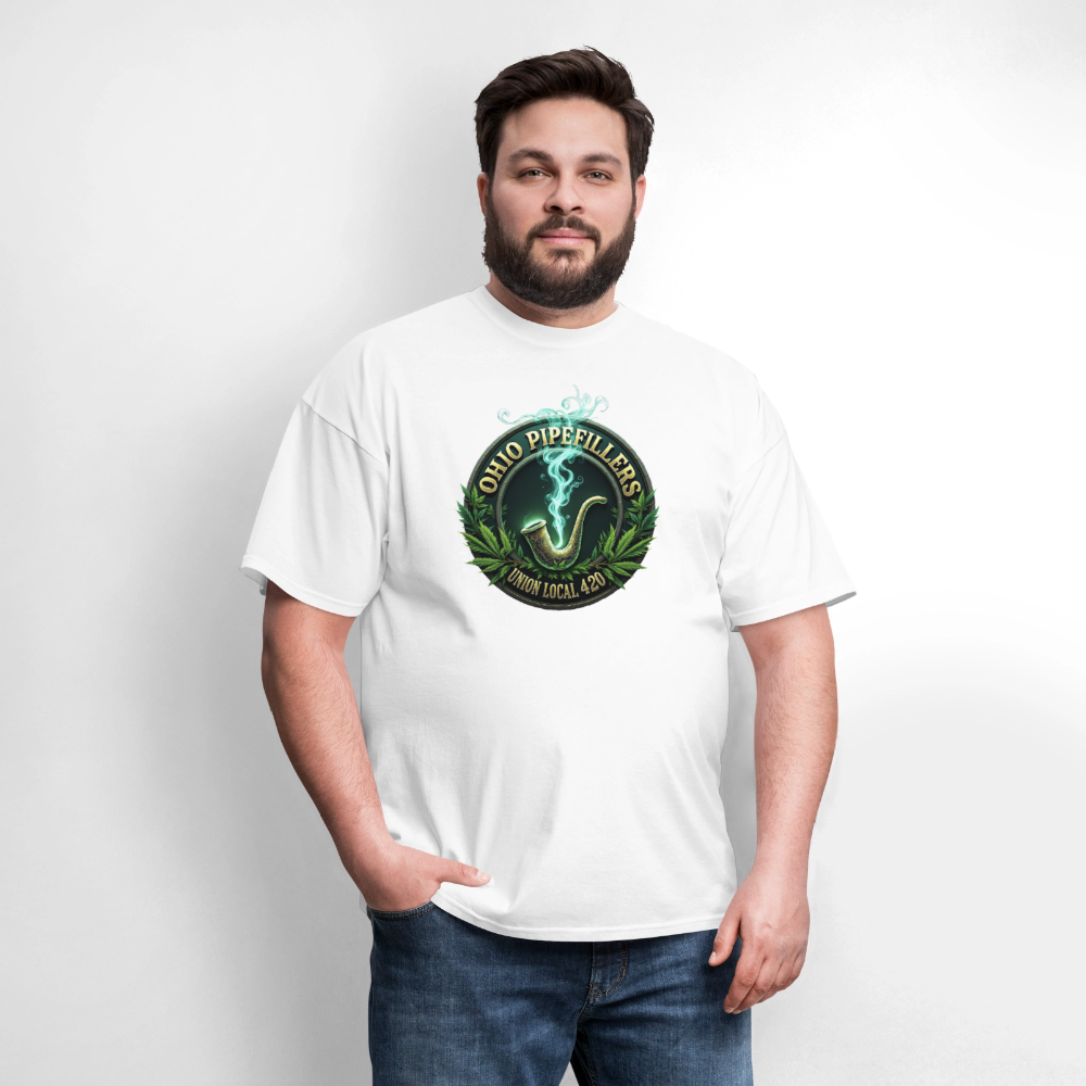 OHIO PIPEFILLERS UNION LOCAL 420 Men's T-Shirt - white