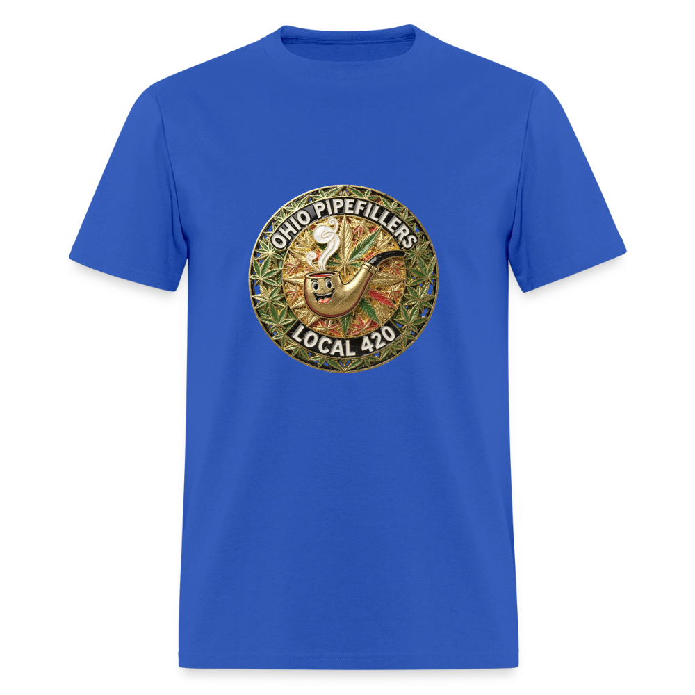 OHIO PIPEFILLERS LOCAL 420  F/B DESIGNS Men's T-Shirt - royal blue