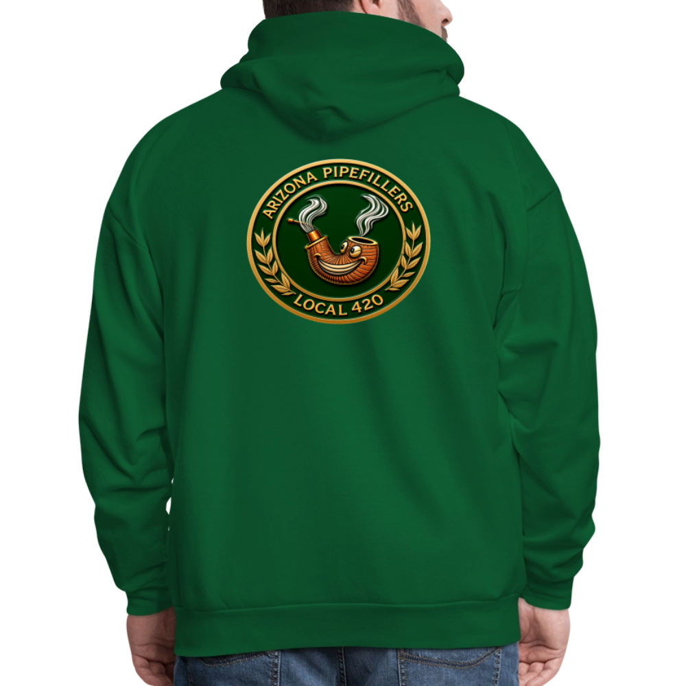 ARIZONIA PIPEFILLERS LOCAL 420 F/B DESIGN Men's Hoodie - forest green