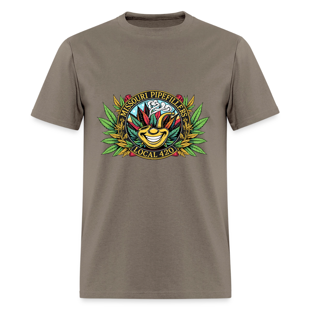 MISSOURI PIPEFILLERS LOCAL 420 Dog Bandana Men's T-Shirt - safari