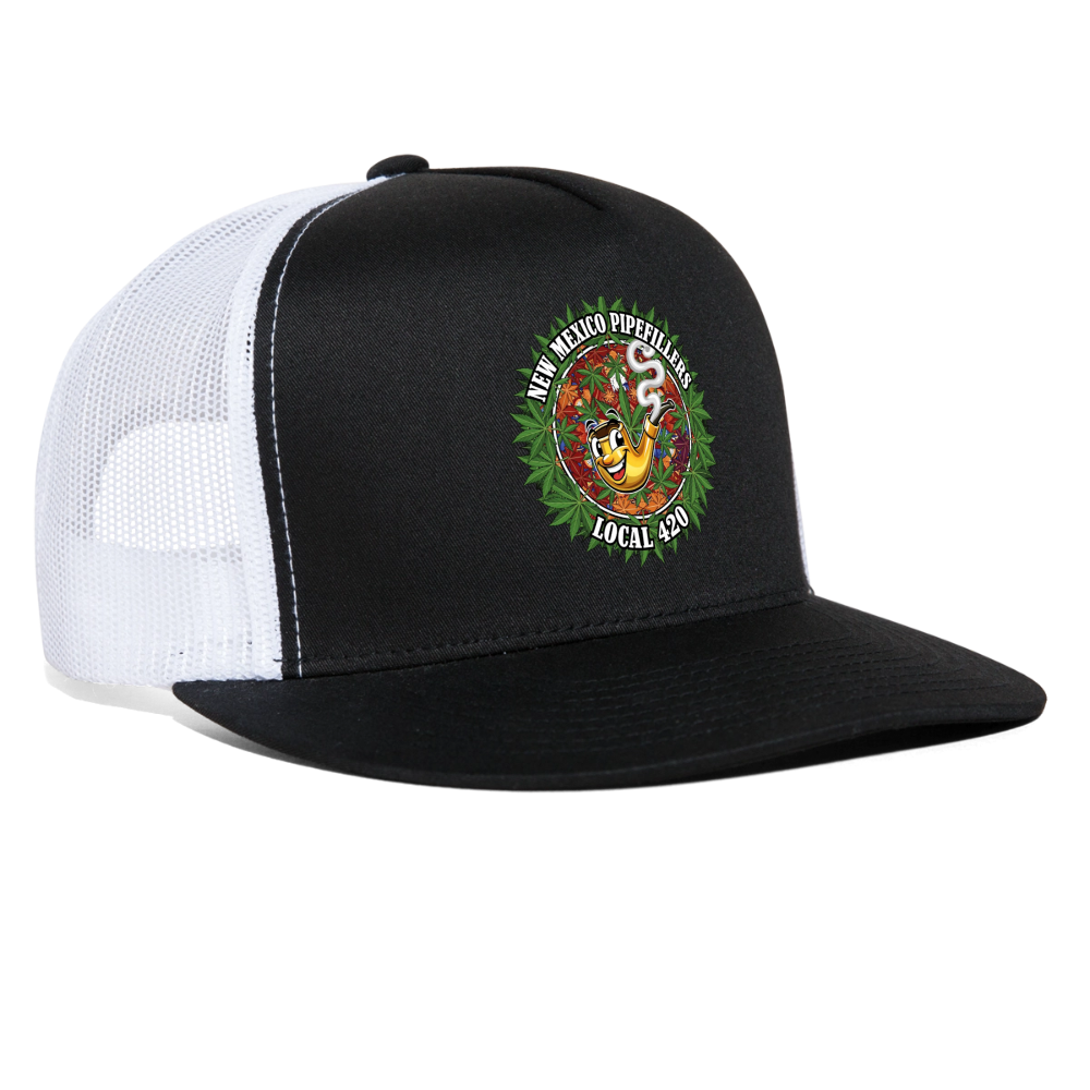 NEW MEXICO PIPEFILLERS LOCAL 420 Trucker Hat - black/white