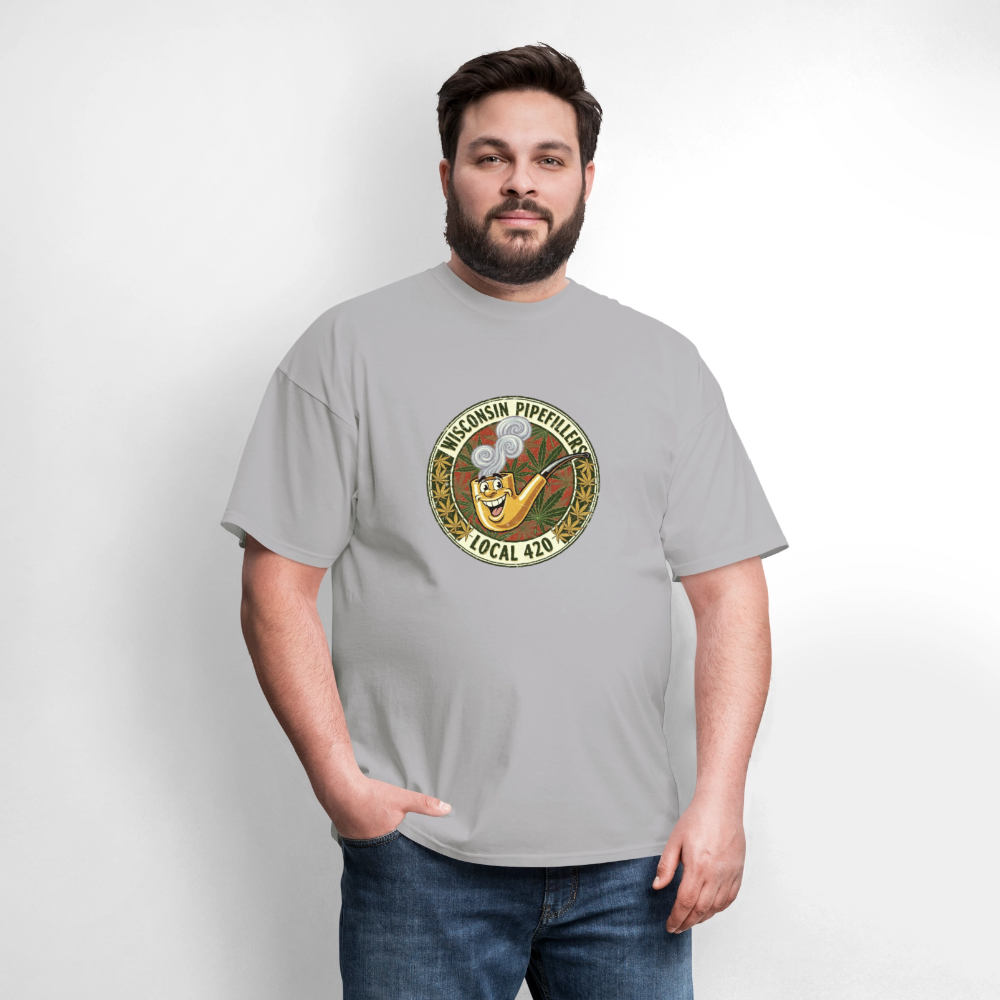 WISCONSIN PIPEFILLERS LOCL 420 F/B DESIGN Men's T-Shirt - rock