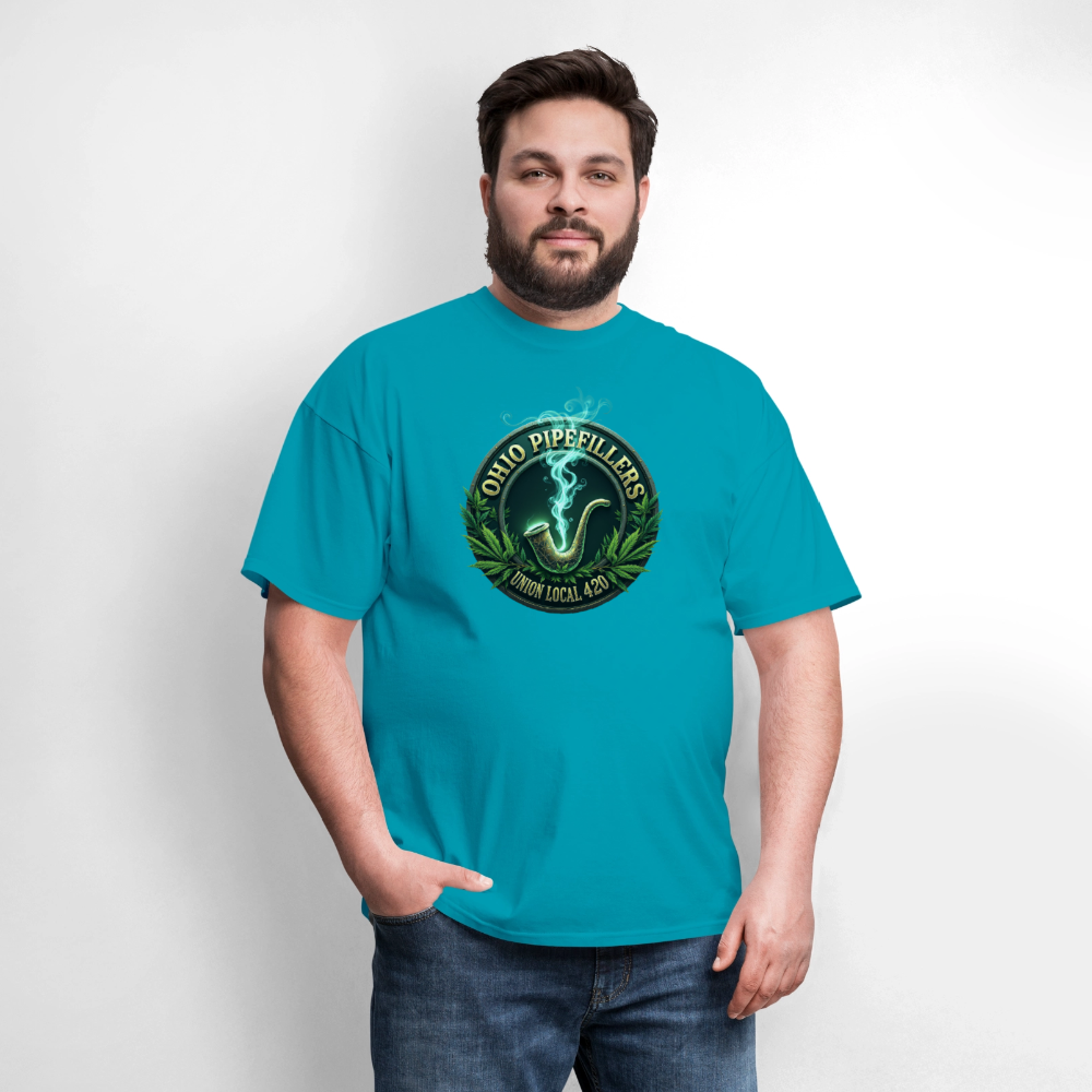 OHIO PIPEFILLERS UNION LOCAL 420 Men's T-Shirt - turquoise