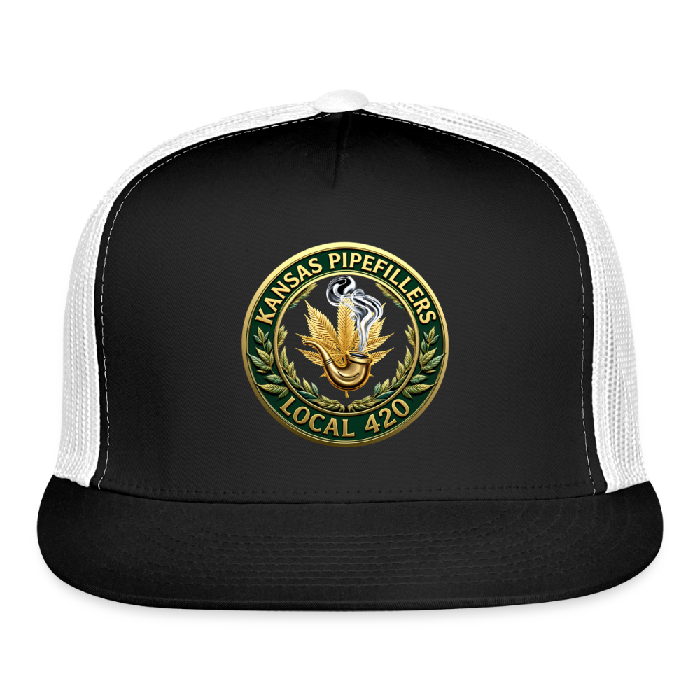 KANSAS PIPEFILLERS LOCAL 420 Trucker Hat - black/white