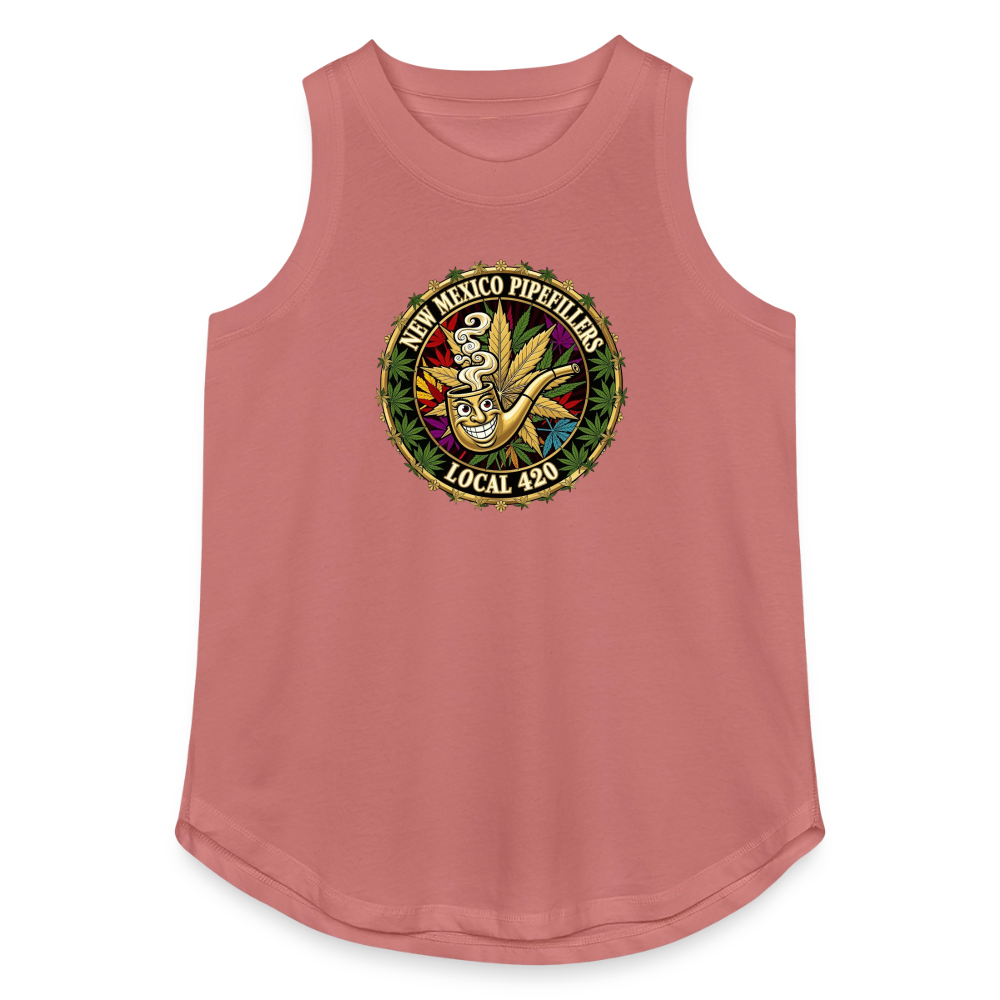 NEW MEXICO PIPEFILLERS LOCAL 420 Women's Relaxed Tank Top - mauve