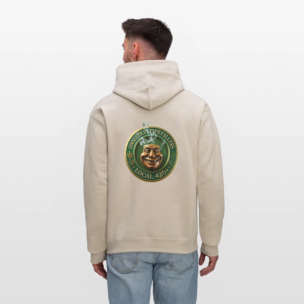 CONNECTICUT PIPEFILLERS LOCAL 420 F/B DESIGN Men's  Hoodie - Sand