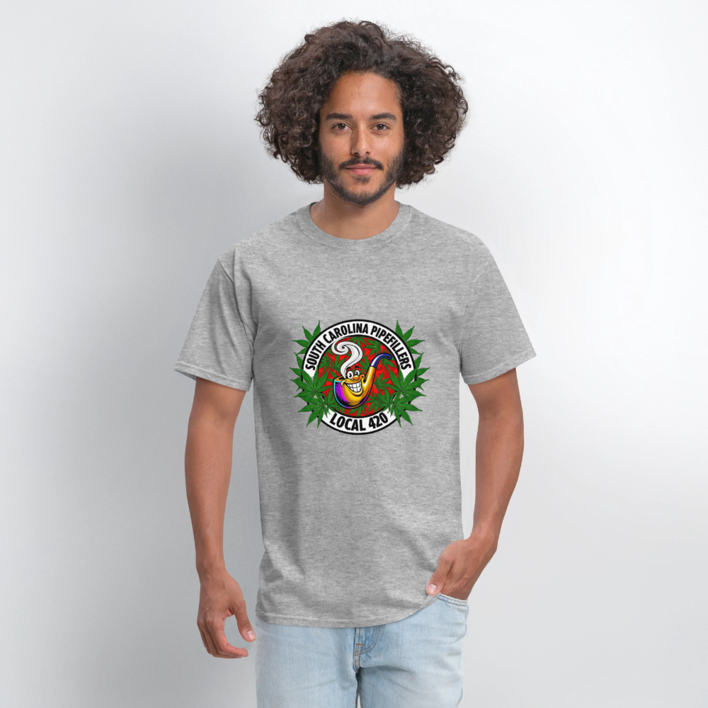 SOUTH CAROLINA PIPEFILLERS LOCAL 420 F/B DESIGN Men's T-Shirt - heather gray