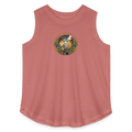 HAWAII PIPEFILLERS LOCAL 420  Women's Curvy Relaxed Tank Top - mauve