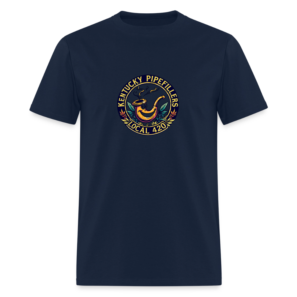 KENTUCKY  PIPEFILLERS LOCAL 420 Men's T-Shirt - navy